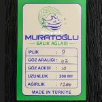 210/9-42 MM 10 GÖZ 200 METRE BORDO MURATOĞLU