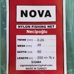 0.20-48 MM 50 GÖZ 200 METRE NOVA